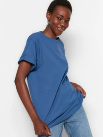Футболки и поло Trendyol модель TWOSS23TS00148/Indigo Фото