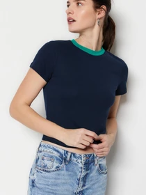 Футболки и поло Trendyol модель TWOSS23TS00230/Lacivert Фото