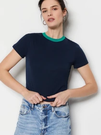 Футболки и поло Trendyol модель TWOSS23TS00230/Lacivert Фото