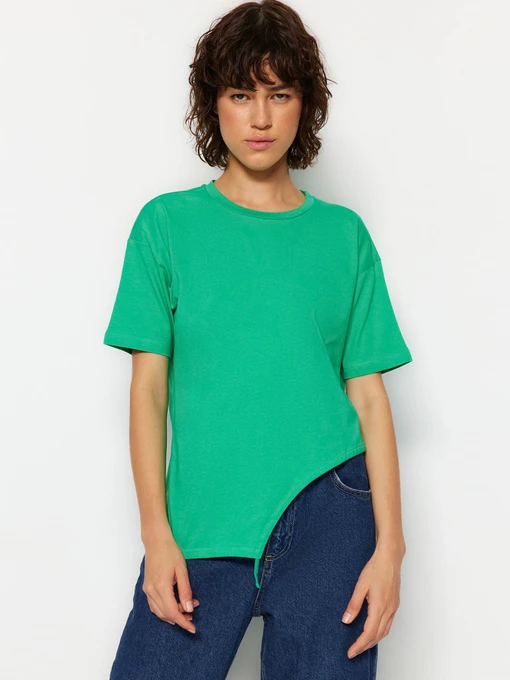 Футболки и поло Trendyol модель TWOSS23TS00244/Yesil Фото