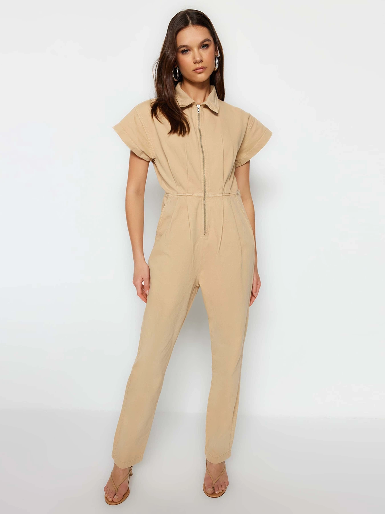 Комбінезони Trendyol модель TWOSS23TU00139/Bej Комбінезони Trendyol модель TWOSS23TU00139/Bej Фото