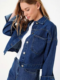 Куртки и дубленки Trend Alacati Stili модель ALC-X3631-RVDARK BLUE Фото