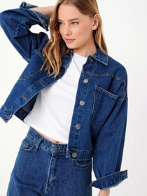 Куртки и дубленки Trend Alacati Stili модель ALC-X3631-RVDARK BLUE Фото