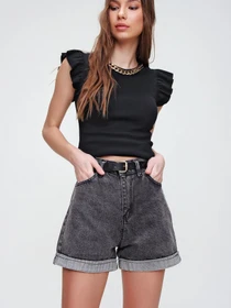 Шорты Trend Alacati Stili модель ALC-X5938ANTHRACITE Фото