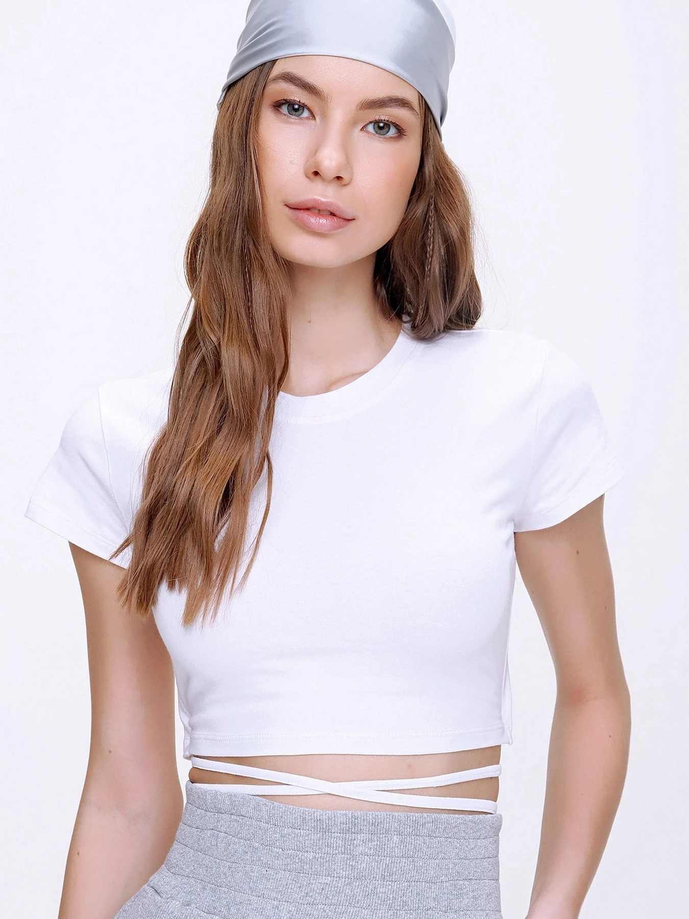 Футболки и поло Trend Alacati Stili модель ALC-X6042WHITE Футболки и поло Trend Alacati Stili модель ALC-X6042WHITE Фото