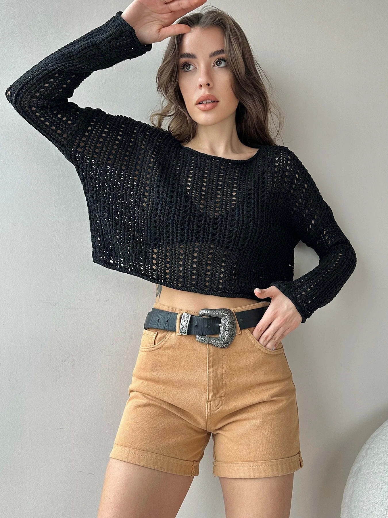 Рубашки Trend Alacati Stili модель ALC-X9960SİYAH Рубашки Trend Alacati Stili модель ALC-X9960SİYAH Фото