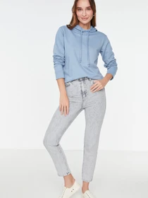 Худи и свитшоты Trendyol модель TWOAW20SW0059/Acık Mavi Фото
