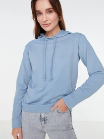 Худи и свитшоты Trendyol модель TWOAW20SW0059/Acık Mavi Фото