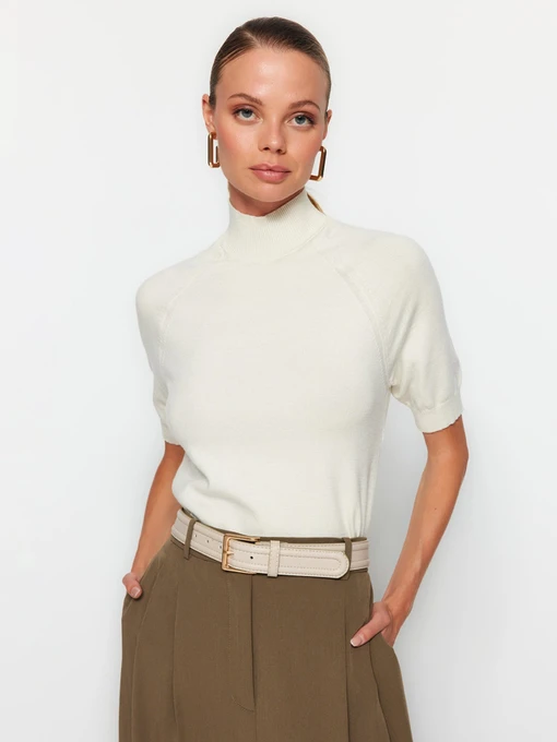Свитры и кардиганы Trendyol модель TWOAW24BZ00005/Ekru Фото