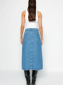 Юбки Trendyol модель TWOAW24ET00086/Mavi Фото