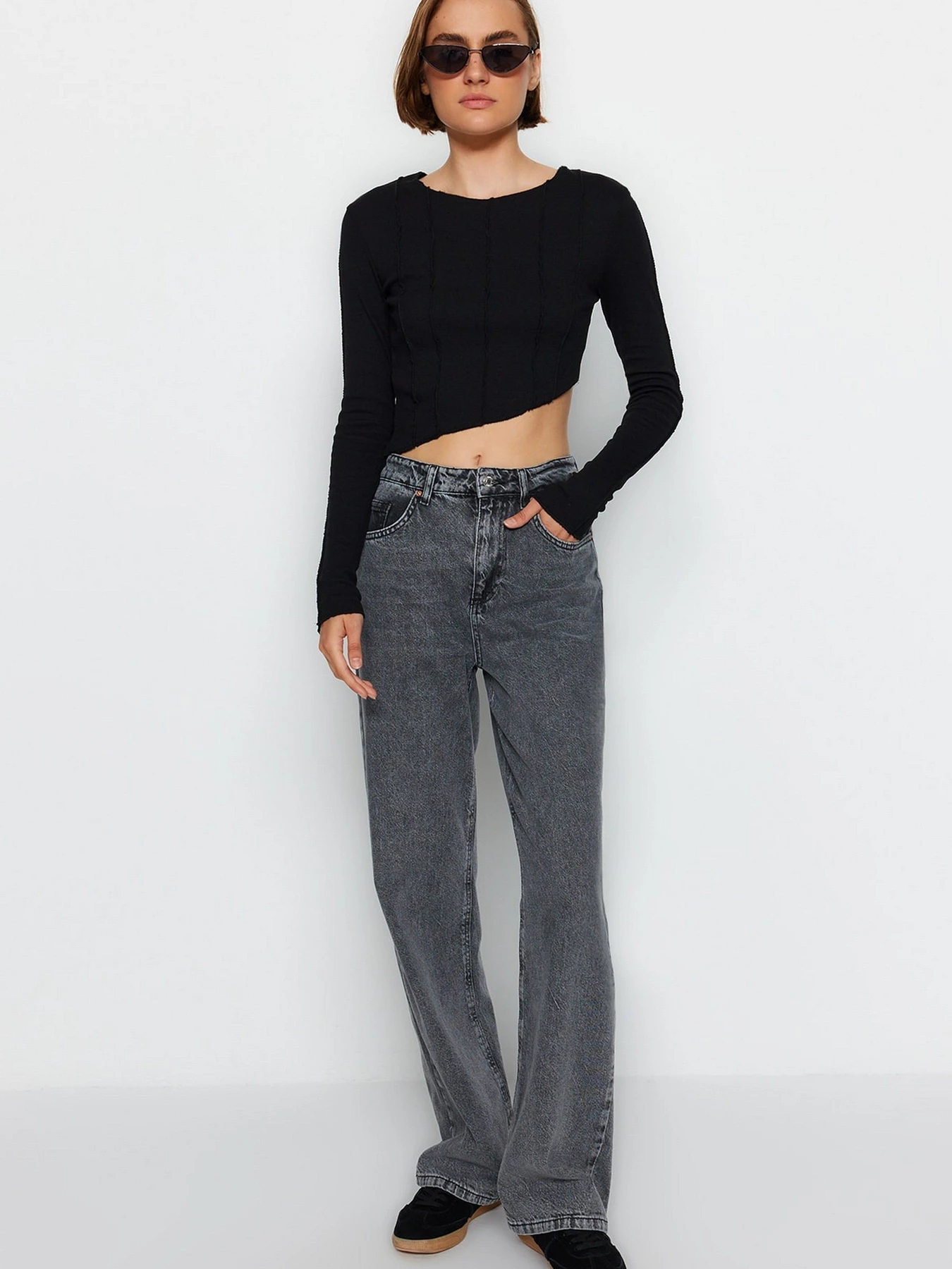 Джинси Trendyol модель TWOAW24JE00073/Gri Фото