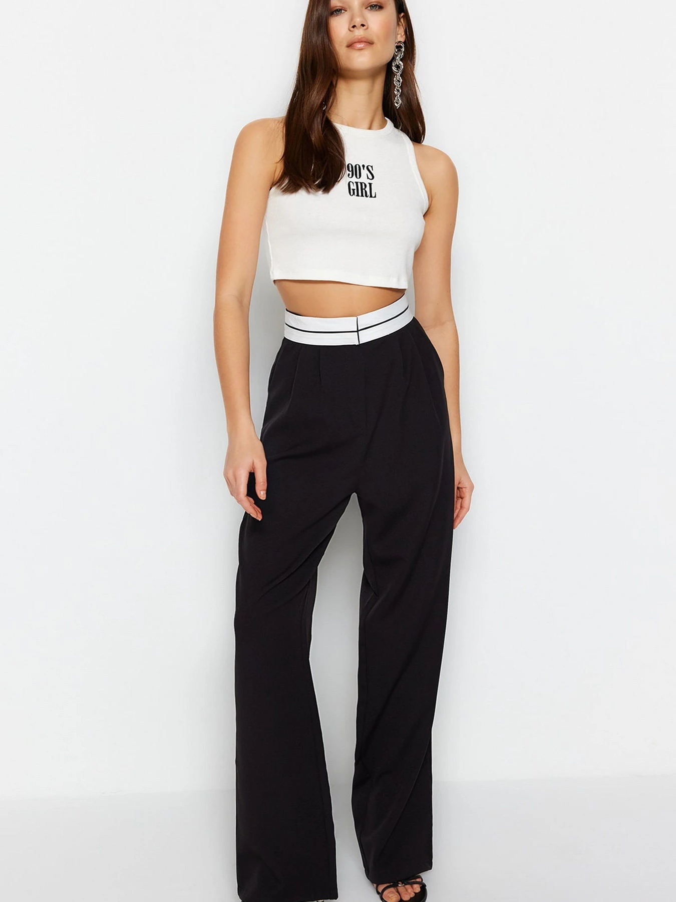 Брюки Trendyol модель TWOSS23PL00150/Siyah Фото