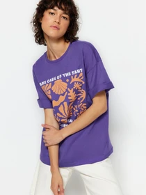 Футболки и поло Trendyol модель TWOSS23TS00351/Mor Фото