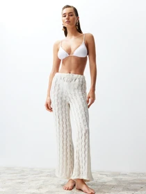 Брюки Trendyol модель TBESS24PL00001/Beyaz*001 Фото