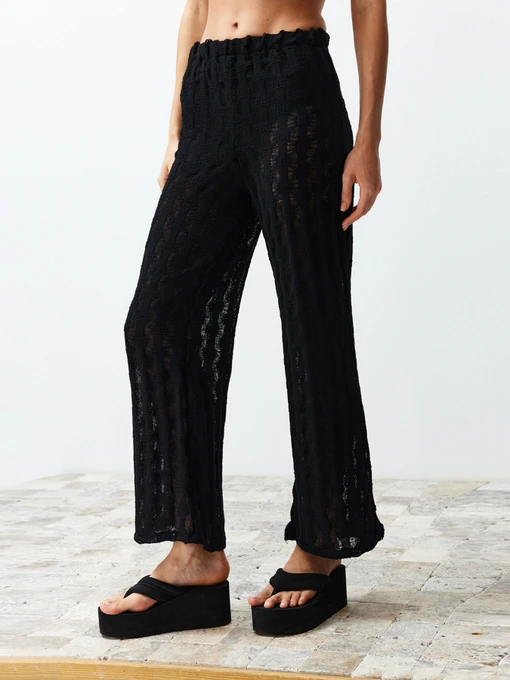 Брюки Trendyol модель TBESS24PL00001/Siyah*001 Фото