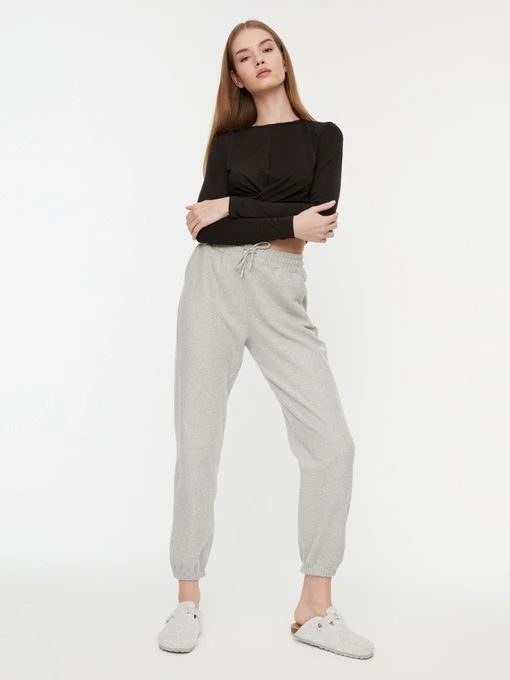 Брюки Trendyol модель TWOAW21EA0168/Gri Фото