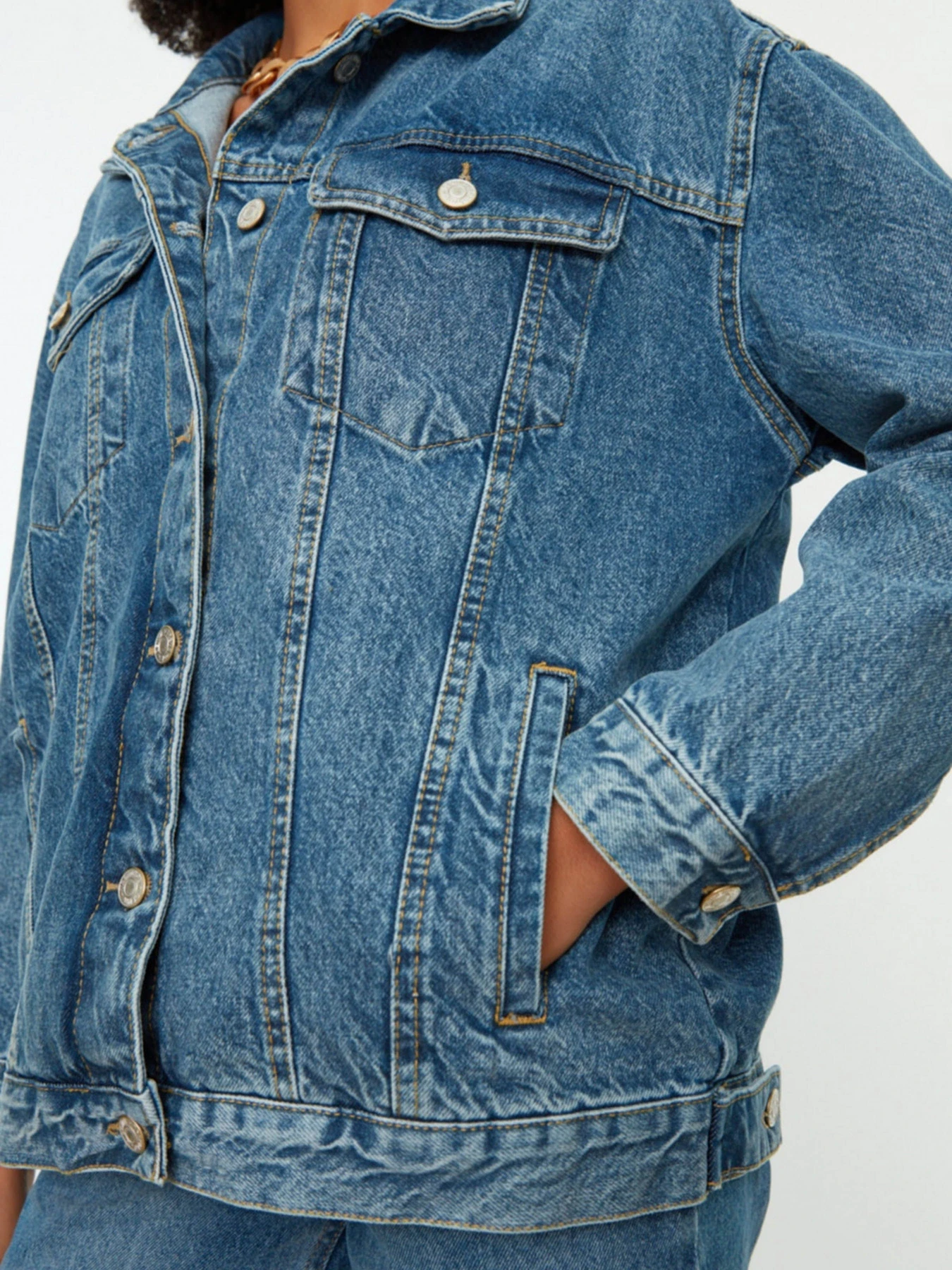 Куртки и дубленки Trendyol модель TWOAW22CE0364/Mavi Куртки и дубленки Trendyol модель TWOAW22CE0364/Mavi Фото