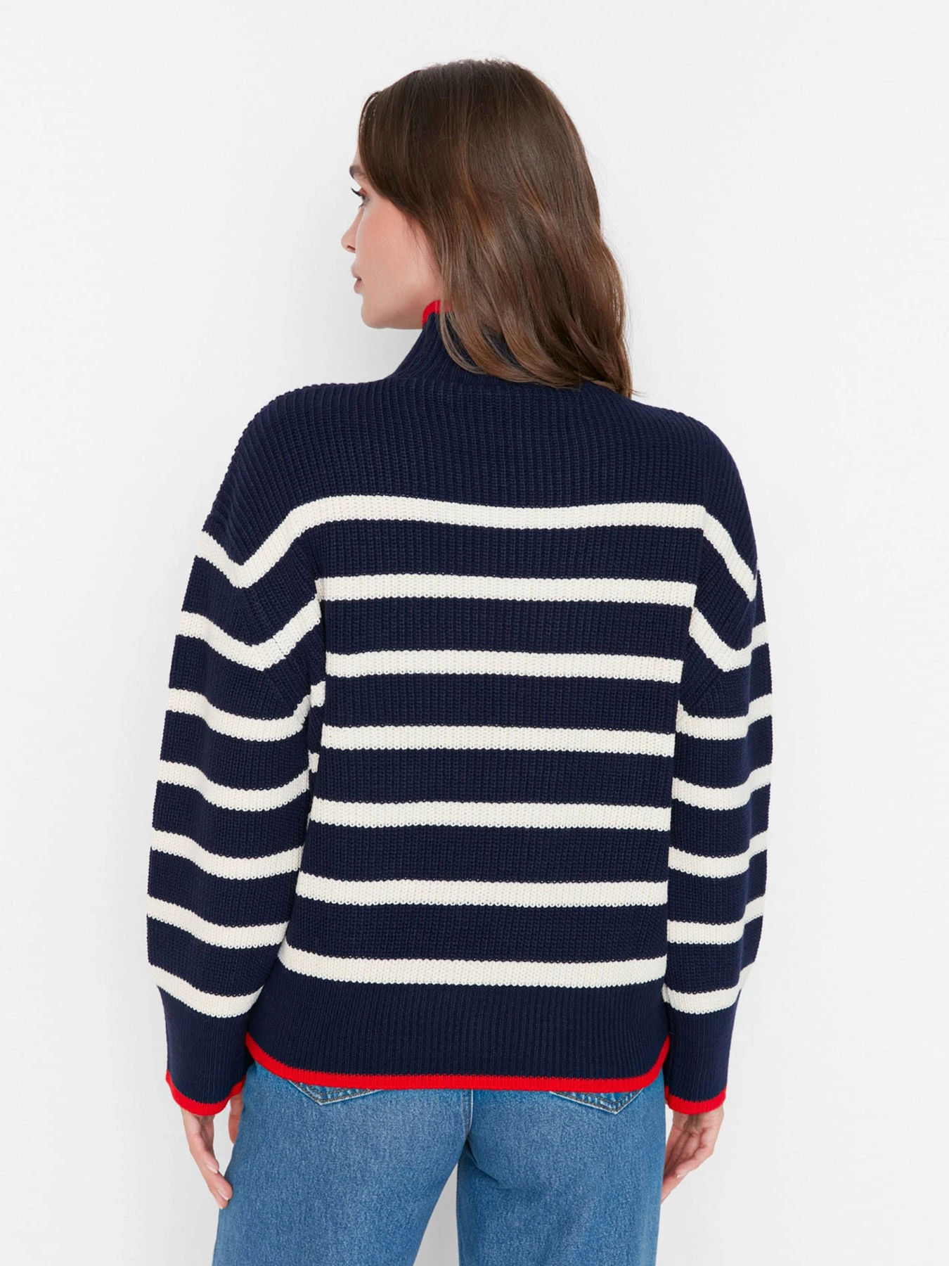 Свитры и кардиганы Trendyol модель TWOAW23KZ01446/Lacivert Свитры и кардиганы Trendyol модель TWOAW23KZ01446/Lacivert Фото