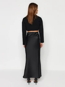 Юбки Trendyol модель TWOAW24ET00358/Siyah Фото