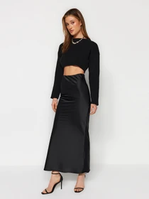 Юбки Trendyol модель TWOAW24ET00358/Siyah Фото