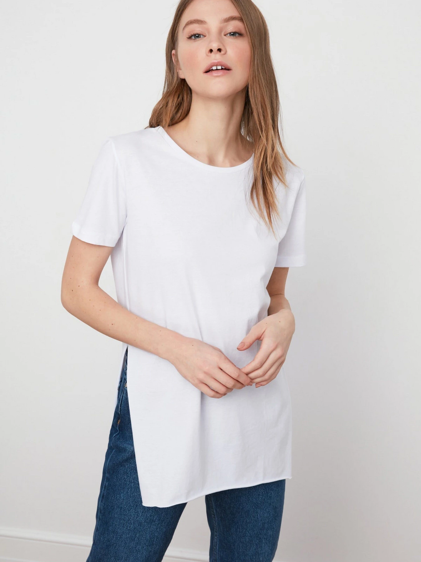 Футболки и поло Trendyol модель TWOSS20TS0829/Ekru Футболки и поло Trendyol модель TWOSS20TS0829/Ekru Фото
