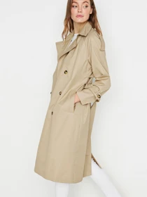Пальто и плащи Trendyol модель TWOSS20TR0012/Bej Фото