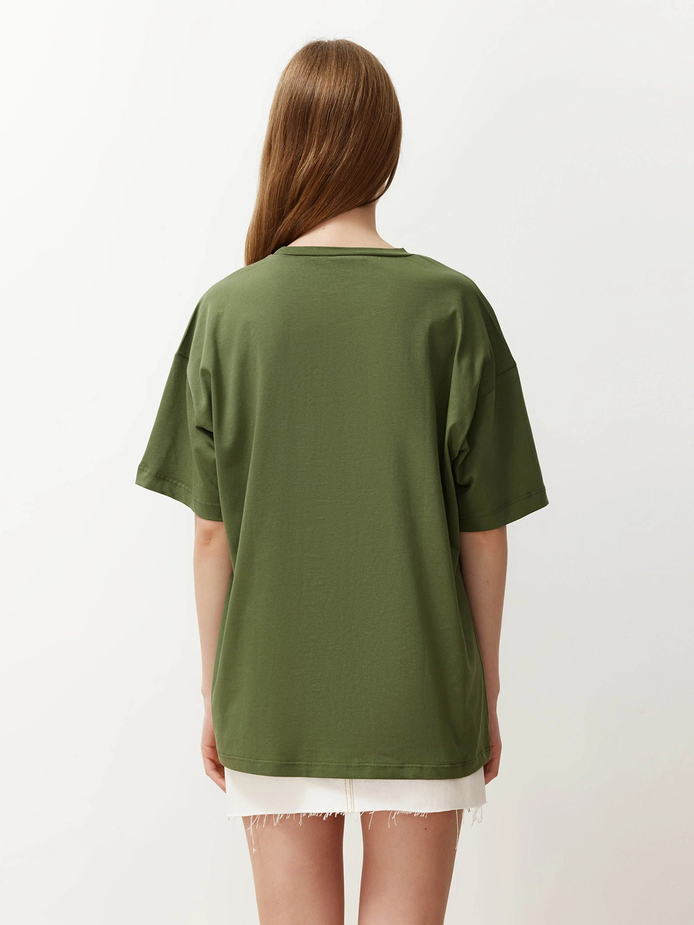 Футболки і поло Trendyol модель TWOSS20TS0134/Haki Футболки і поло Trendyol модель TWOSS20TS0134/Haki Фото