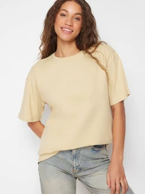 Футболки и поло Trendyol модель TWOSS20TS0134/Koyu Bej Фото
