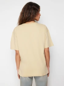 Футболки и поло Trendyol модель TWOSS20TS0134/Koyu Bej Фото