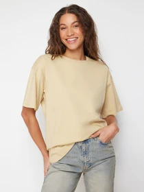 Футболки і поло Trendyol модель TWOSS20TS0134/Koyu Bej Фото