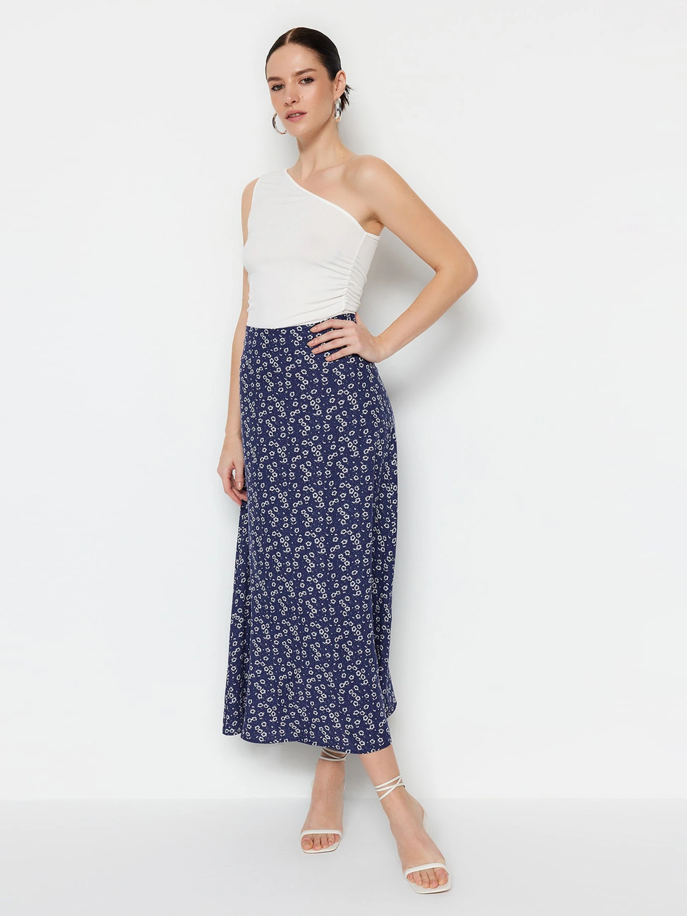 Юбки Trendyol модель TWOSS23ET00295/Mavi Юбки Trendyol модель TWOSS23ET00295/Mavi Фото