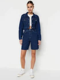 Шорты Trendyol модель TWOSS23SR00094/Koyu Mavi Фото