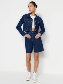 Шорты Trendyol модель TWOSS23SR00094/Koyu Mavi Фото