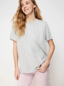 Футболки і поло Trendyol модель TWOSS23TS00000/Gri Melanj Фото