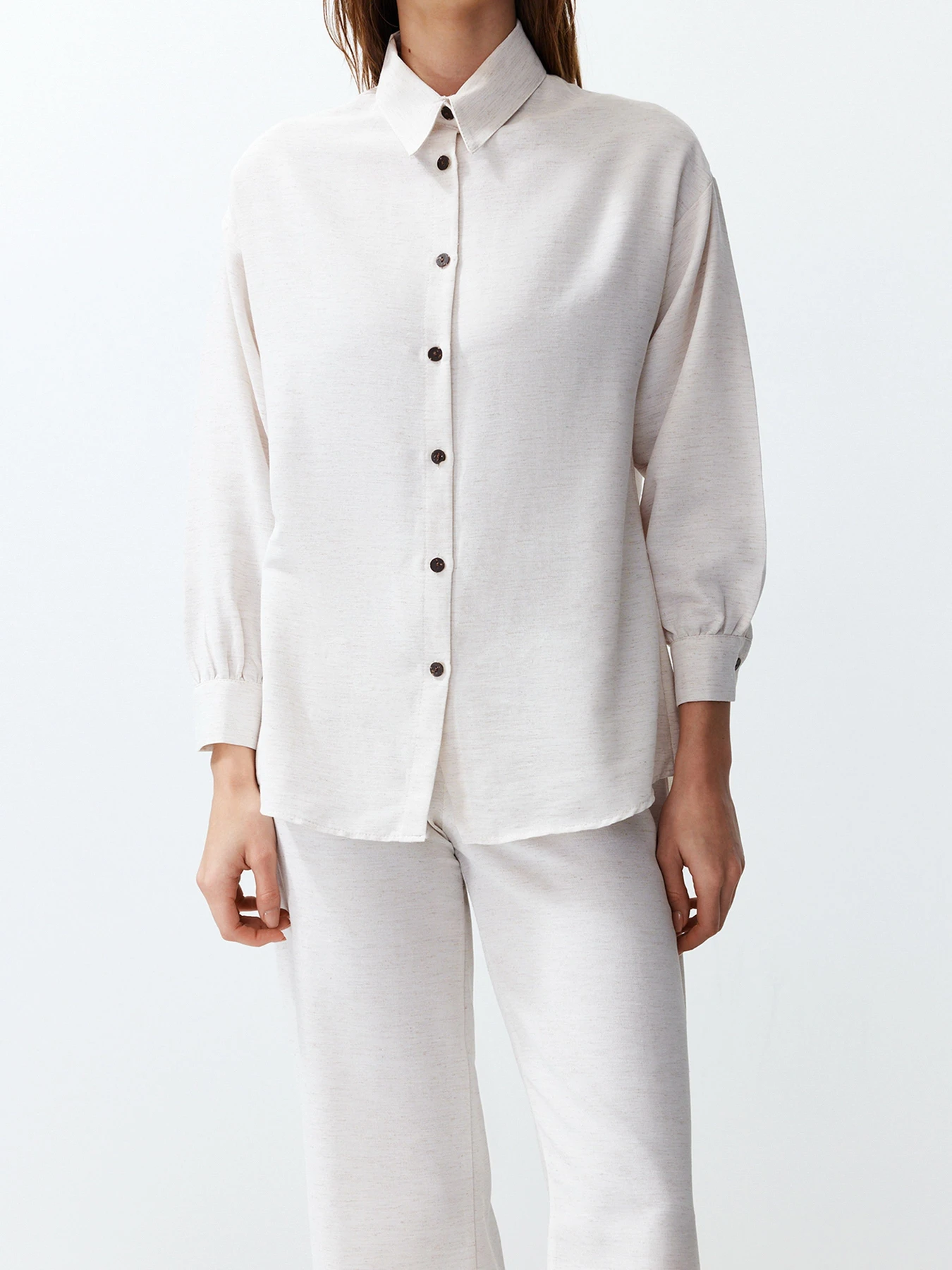Костюми Trendyol модель TWOSS24AU00065/Ekru Костюми Trendyol модель TWOSS24AU00065/Ekru Фото