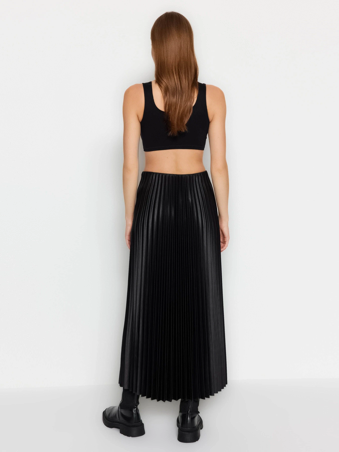 Юбки Trendyol модель TWOSS24ET00041/Siyah Фото