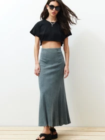 Юбки Trendyol модель TWOSS24ET00089/Antrasit Фото