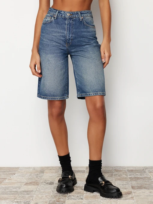 Шорты Trendyol модель TWOSS24SR00007/Mavi Фото