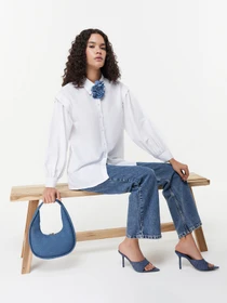 Рубашки Trendyol модель TCTSS24TG00023/Ekru Фото