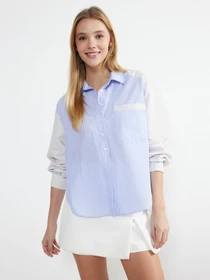 Рубашки Trendyol модель TWOSS24GO00071/Mavi Фото
