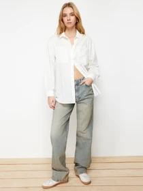 Рубашки Trendyol модель TWOSS24GO00072/Ekru Фото