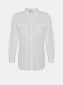 Рубашки Trendyol модель TWOSS24GO00072/Ekru Фото