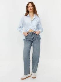 Рубашки Trendyol модель TWOSS24GO00073/Acik Mavi Фото