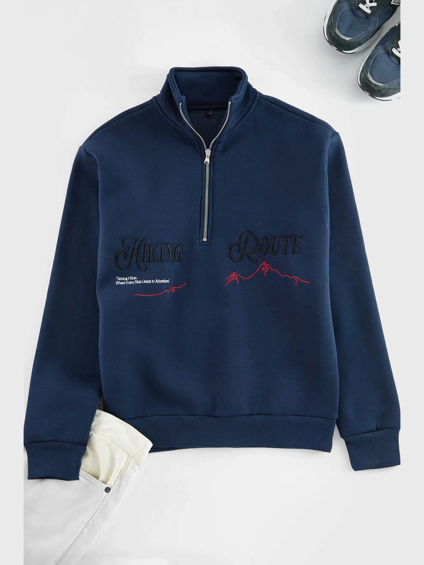 Худі та світшоти Trendyol модель TMNAW25SW00073/Indigo*002 Худі та світшоти Trendyol модель TMNAW25SW00073/Indigo*002 Фото