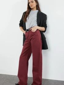 Джинси Trendyol модель TWOSS23JE00068/Bordo Фото