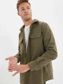 Сорочки Trendyol модель TMNAW22GO0350/Haki Фото