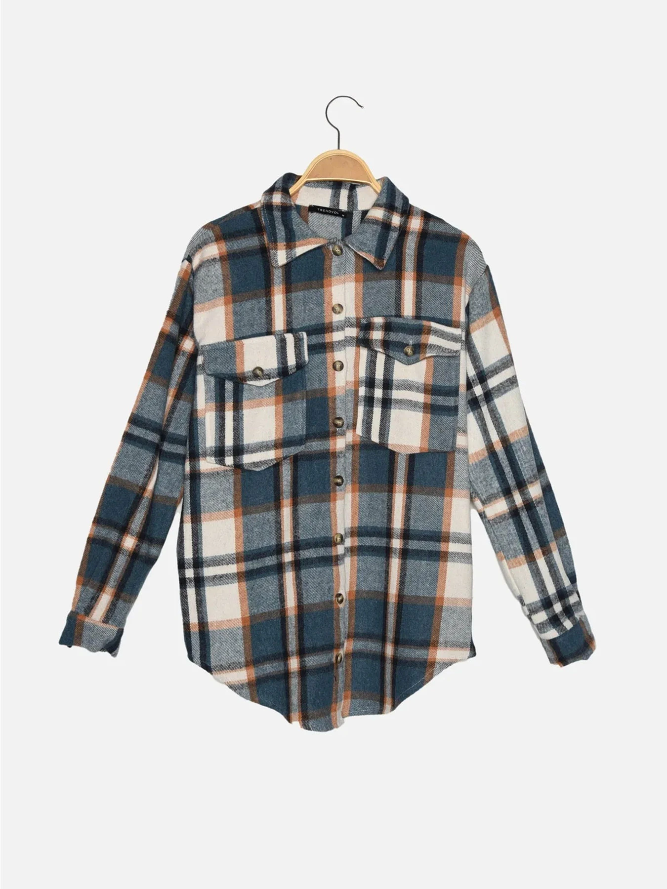 Рубашки Trendyol модель TWOAW22GO0549/Mavi Фото