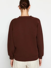 Худи и свитшоты Trendyol модель TWOAW24SW00104/Koyu Kahverengi Фото