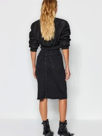 Юбки Trendyol модель TWOSS21ET0297/Siyah Фото