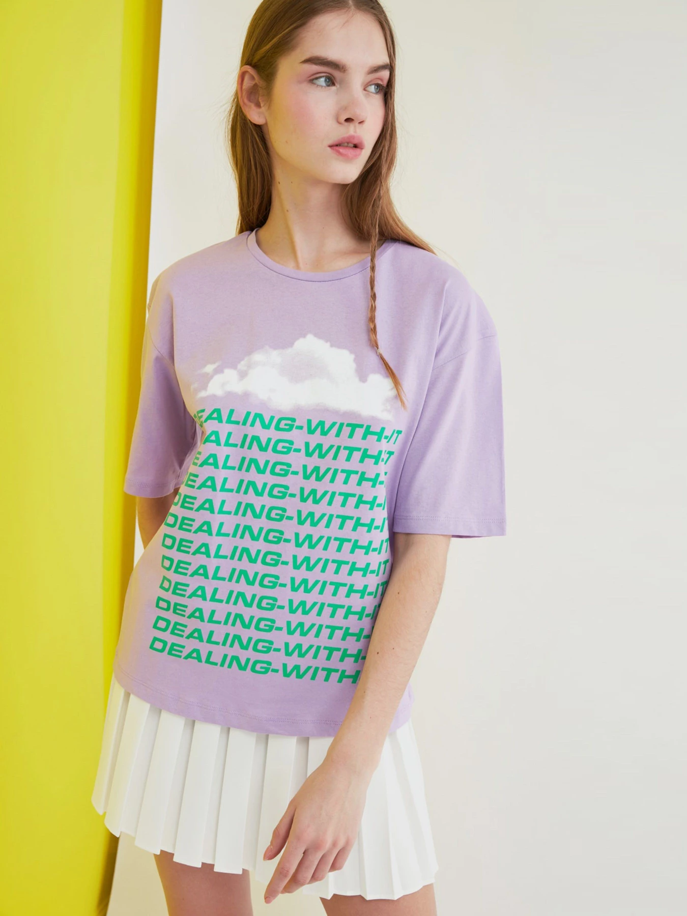 Футболки и поло Trendyol модель TWOSS21TS0368/Lila Футболки и поло Trendyol модель TWOSS21TS0368/Lila Фото